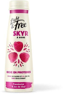 Light & free a boire skyr saveur framboise et jus de goji265ml x 1