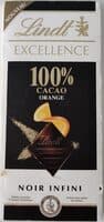 Chocolat 100% cacao orange
