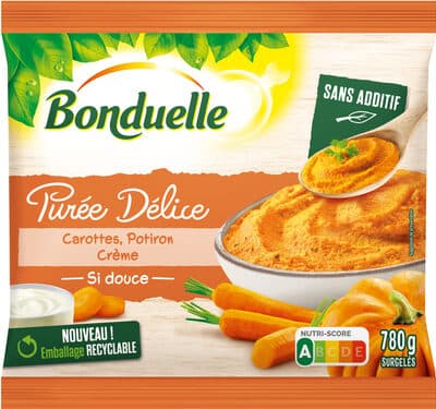 Purée Délice Carottes, Potiron, Crème