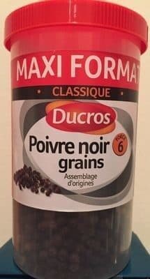 Poivre noir grains - maxi format classique