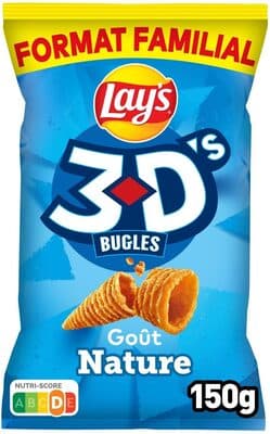 Lay's 3D's Bugles goût nature format familial
