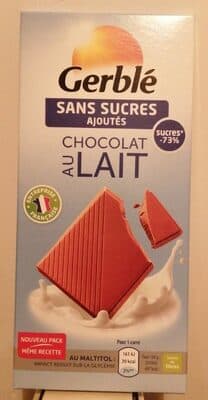 Chocolat au lait sans sucres ajoutés