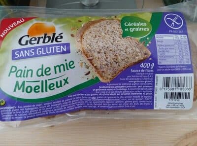Pain de mie cereales sans gluten