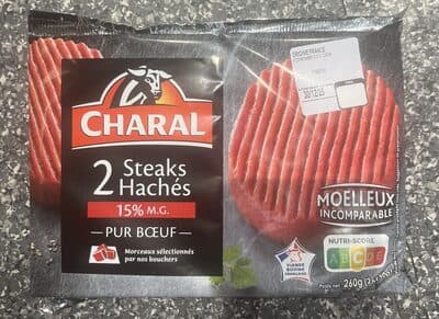 Steaks hachés pur bœuf 15%MG