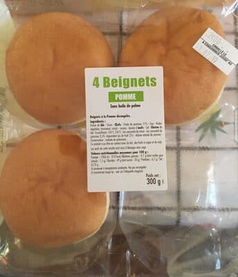4 beignets Pomme