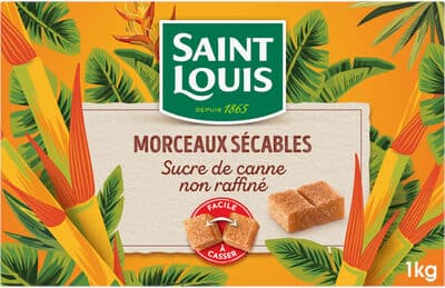 Morceaux sécables de sucre de canne non raffiné 1kg