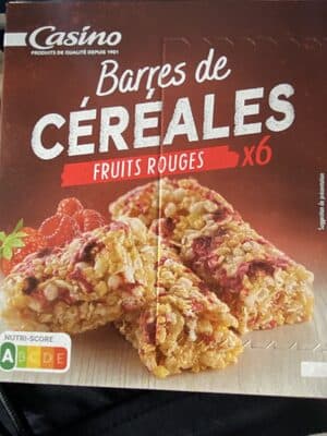 Barre de céréales Fruits Rouges