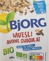 Muesli avoine chocolat