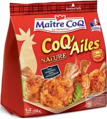 Coq ailes Nature 250g