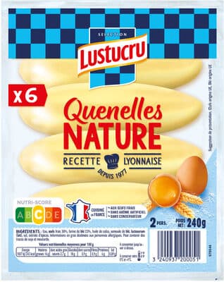 6 Quenelles nature recette lyonnaise