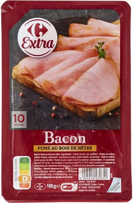 Bacon fumé au bois de hêtre