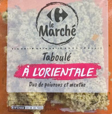 Taboulé A L'ORIENTALE Duo de poivrons et menthe