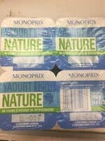 Yaourt Nature Brassé Monoprix 125g