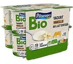 Yaourt étuvé bio vanille 12x125g