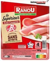 JAMBON SUP AC LABEL ROUGE 4T 160G CSN - massif TRAD (même cible)