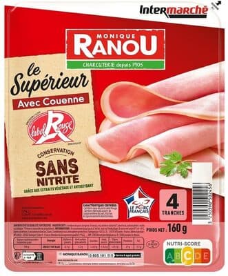 JAMBON SUP AC LABEL ROUGE 4T 160G CSN - massif TRAD (même cible)