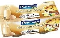 Creme aux œufs saveur vanille 4x100g