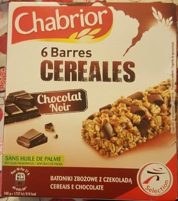 Barres Céréales Chocolat noir x6