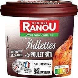 RILLETTES POULET ROTI 220g massif TRAD - FRANCE
