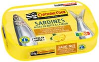 Sardines à l'huile d'olive vierge extra et aux zestes de citron 115g