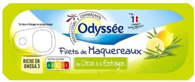 Filets de maquereaux au citron et à l'estragon 176g