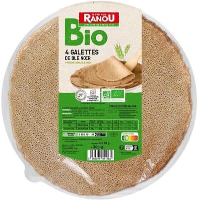 Galettes de ble noir bio x4 200g