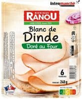 Blanc de dinde sup 6t 240g