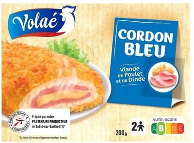 ESCALOPE CORDON BLEU (FILET DE POULET) 200g