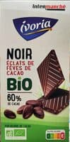 Tablette BIO dégustation - Chocolat noir aux éclats de fèves de cacao - 100g