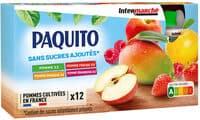 GOURDES Spécialité de fruits MULTIVARIETES (Pommes, fraises, framboises, mangues) SSA - 12 x 90 g - Adulte