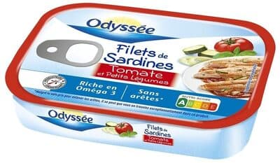 Filets de sardines à la tomate et petits légumes 100g (1/7)