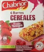 Barres de céréales fruits rouges x6