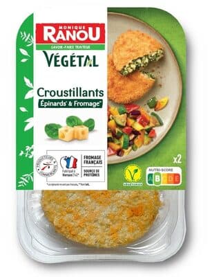 Pavé Panés végétaux Epinards Fromage
