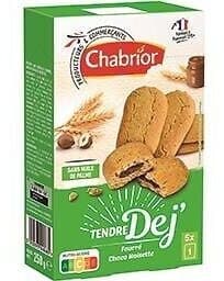 Biscuit Petit déjeuner moelleux fourrés choco-noisette -250g