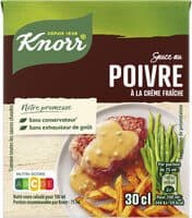 Knorr Sauce Poivre à la Crème Fraîche Brique 30cl