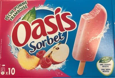 Sorbet Pêche Pomme Framboise
