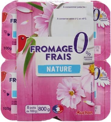 Fromage frais nature 0% matiere grasse