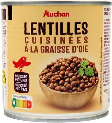 Lentilles Cuisinées à la graisse d'Oie