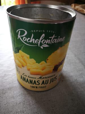 morceaux d'ananas au jus