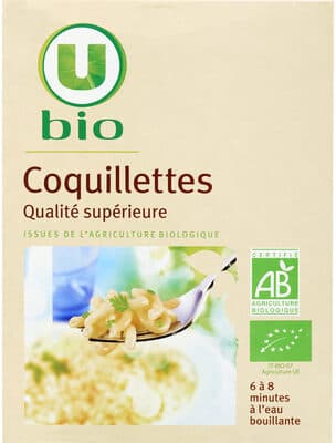 Pâte Coquillettes bio, paquet de 500g