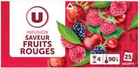 Infusion saveur fruits rouges