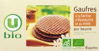 Gaufre au miel et à la farine d'épeautre bio boîte de 175g