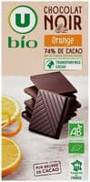 Tablette Chocolat noir à l'orange - 100g