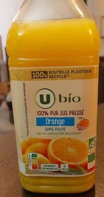 Pur jus frais réfrigéré orange sans pulpe