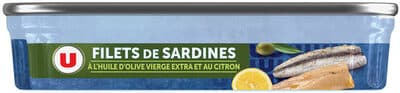 Filets de sardines à l'huile d'olive et citron 100g
