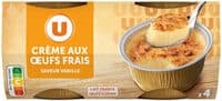 Crème aux oeufs à la vanille