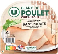 Blanc de poulet CSN 4 tranches 120g