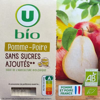 Pomme-poire sans sucres ajoutés