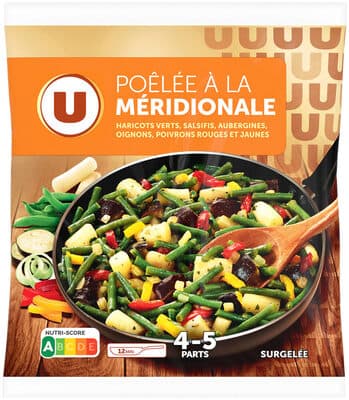 Poêlée méridionale au mélange de légumes sachet de 1kg