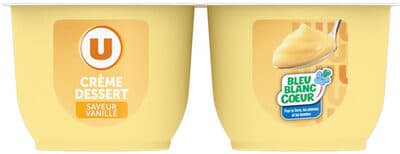 Crème dessert saveur vanille 4x125g